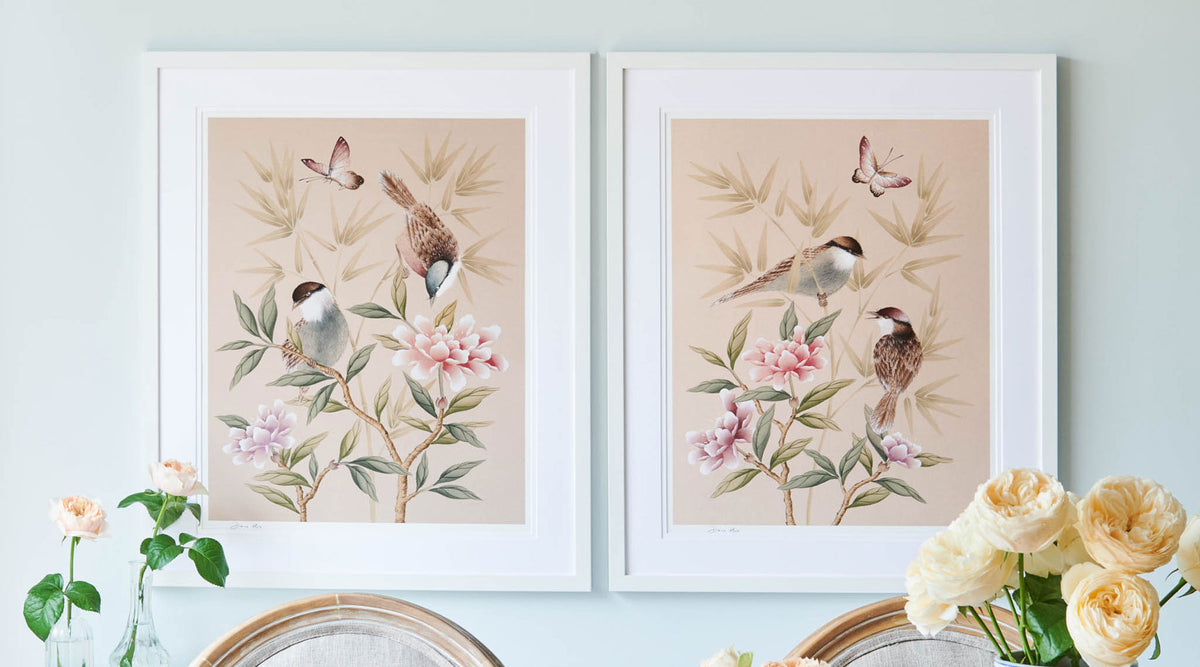 New! Exquisite Chinoiserie prints from artist Diane Hill
