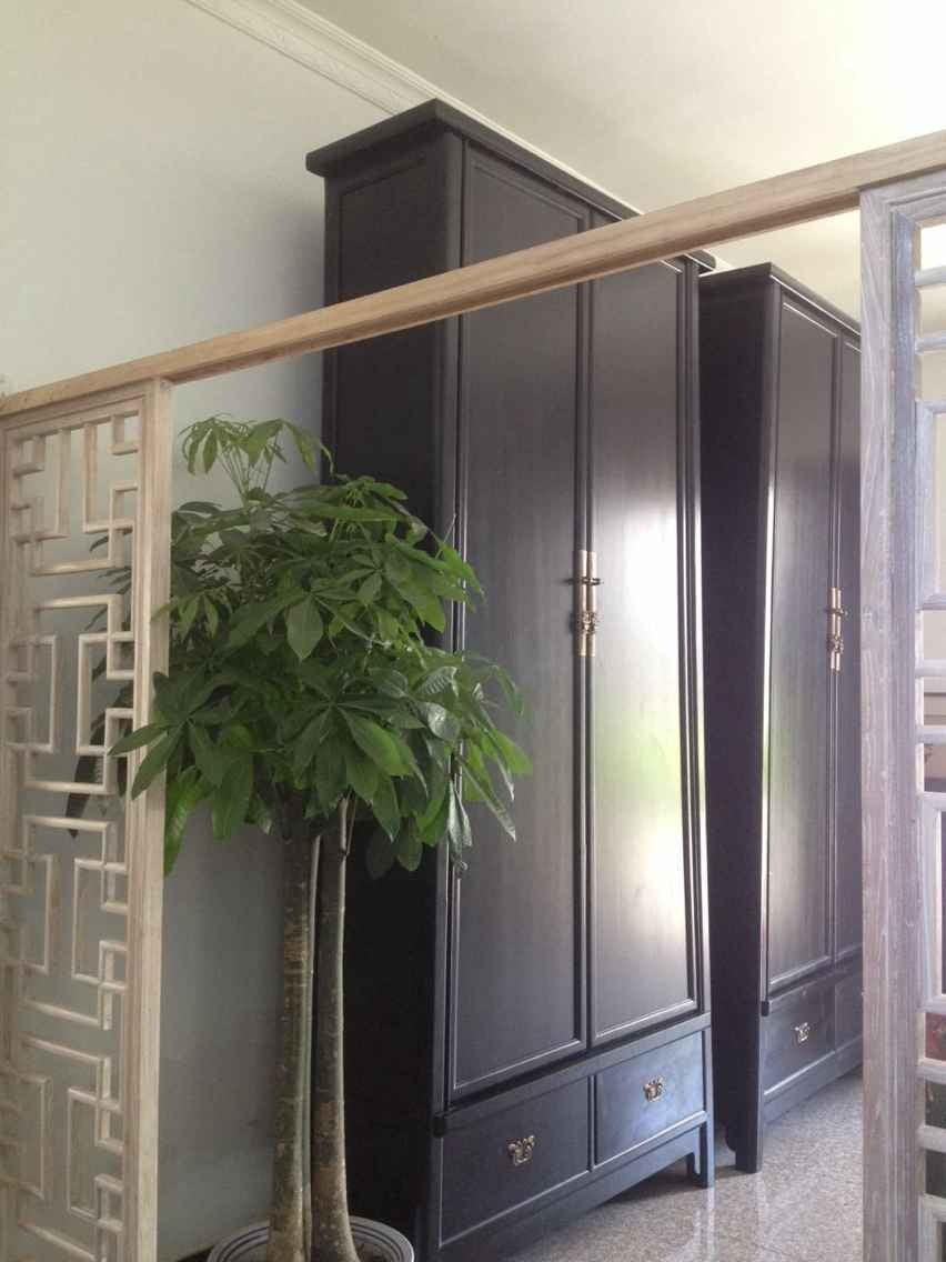 Large Tapered Cabinets in Black Lacquer