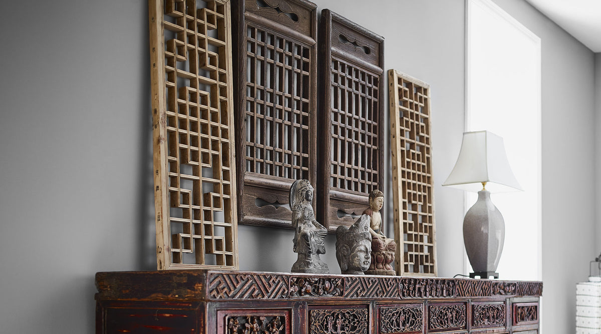 Add an instant oriental element to your home with Chinese screens and panels