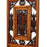 Pair of Antique Carved Window Panels, Natural and Red