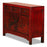 Chinese Red Lacquer Phoenix Cabinet
