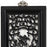 Carved Panel - 'Courage' Black Lacquer