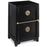Two Drawer Filing Cabinet, Black Lacquer