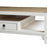 Natural Top White Lacquer Coffee Table