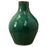 Narrow Necked Green Ceramic Vase