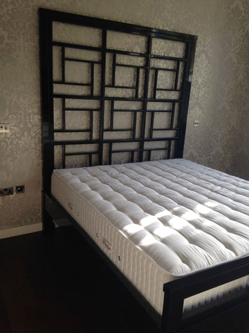 Oriental Black Lacquer Bed