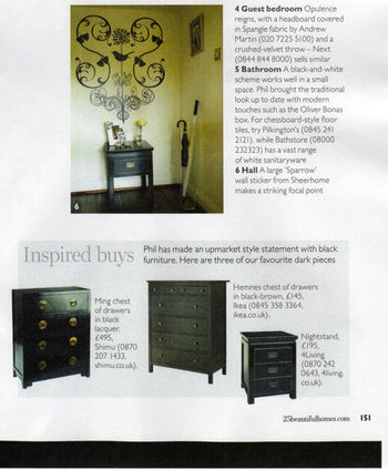 Ming Chest of Drawers, Black Lacquer