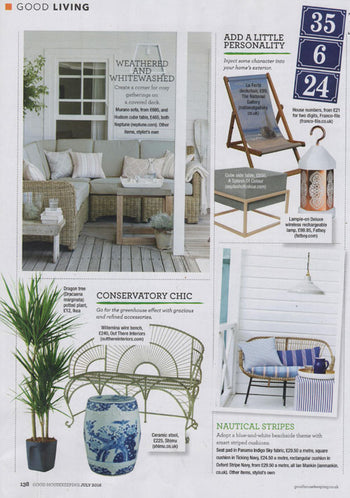 Blue & White Ceramic Stool