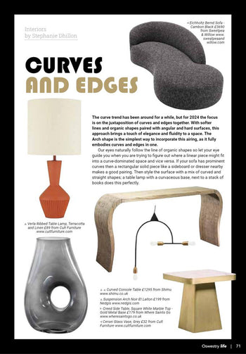 Curved Console Table