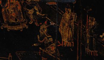 Detail from Chinese antique armoire