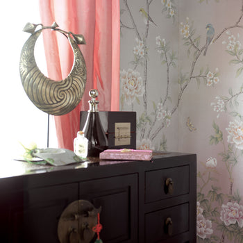 Dressing Table with Silk Wallpaper