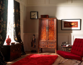 Chinese Antique Tapered Cabinet