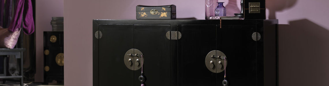 Black lacquer Chinese furniture