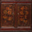 Large Painted Red Lacquer Antique Mongolian Sideboard