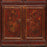 Large Painted Red Lacquer Antique Mongolian Sideboard