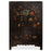 Chinese Antique Painted Black Shanxi Wedding Cabinet
