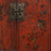 Antique Red Painted Shanxi Side Cabinet