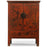 Red and Gold Antique Chinese Wedding Cabinet with Birds