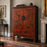 Red and Gold Wedding Cabinet with Birds
