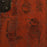 Large Red and Gold Antqiue Chinese Amoire with Curios