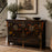Black Lacquer Painted Double Cabinet