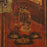 Mid Size Red and Gold Painted Cabinet