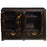 Black Painted Chinese Antique Double Cabinet with Curios