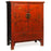 Mid Size Red and Gold Antique Shanxi Cabinet