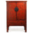Red Lacquer Antique Shanxi Cabinet with Gold Decoration