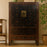 Black Lacquer Antique Shanxi Cabinet with Butterflies (AI generated image)