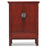 Red Lacquer Antique Chinese Wedding Cabinet