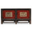 Painted Red and Black Antique Sideboard
