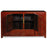 Antique Chinese Dongbei Red Painted Sideboard