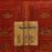 Antique Chinese Dongbei Red Painted Sideboard