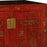 Antique Chinese Dongbei Red Painted Sideboard