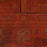 Antique Chinese Dongbei Red Painted Sideboard