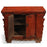 Cinnabar Red End Cabinet