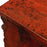 Antique Chinese Cinnabar Red End Cabinet
