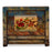 Blue Lacquer Cabinet with Floral Detail
