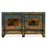 Blue Double Cabinet with Landscape Paintings