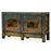 Blue Double Cabinet with Landscape Paintings