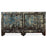 Two Door Crackled Blue Lacquer Sideboard