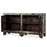 Two Door Crackled Blue Lacquer Sideboard