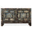 Crackled Blue Panelled Double Cabinet