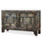 Crackled Blue Panelled Double Cabinet