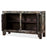Crackled Blue Panelled Double Cabinet