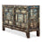 Crackled Blue Panelled Double Cabinet