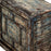 Crackled Blue Panelled Double Cabinet