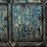 Crackled Blue Lacquer Three Door Sideboard