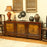 Red Lacquer Gansu Painted Sideboard